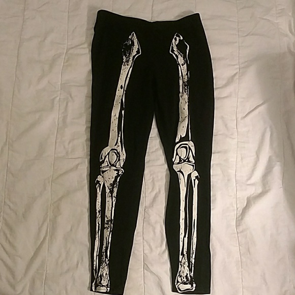 skeleton leggings hot topic